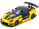 Honda S2000 RHD Right Hand Drive J s Racing Yellow with Carbon Hood and Top with Graphics Tokyo Auto Salon Kuala Lumpur 2025 Event Edition 1/64 Diecast Model Car Inno Models IN64-S2000JS-TASKL25