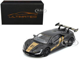 Yangwang U9 #01 Carbon Fiber with Gold Stripes APA XPO 2025 Event Edition 1/64 Diecast Model Car Inno Models IN64-YW-APA25