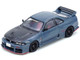 Nissan Top Secret Skyline GT R BCNR33 RHD Right Hand Drive Stealth Gray with Carbon Hood Tokyo Auto Salon Hong Kong 2025 Event Edition 1/64 Diecast Model Car Inno Models IN64-R33TS-TASHK25
