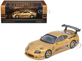 Toyota Supra A80 Top Secret Thailand GT300 RHD Right Hand Drive Gold Metallic Tokyo Auto Salon Kuala Lumpur 2025 Event Exclusive 1/64 Diecast Model Car Inno Models IN64-A80TSTH-TASKL25