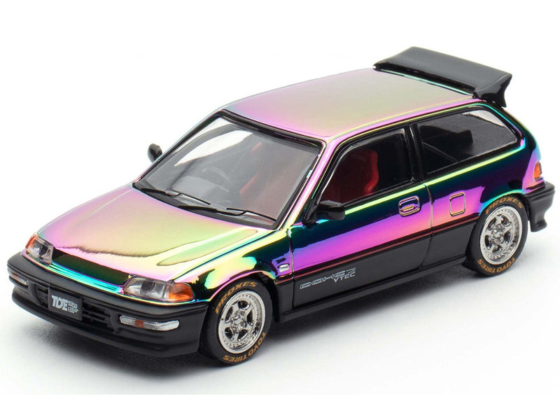 Honda Civic SiR EF9 RHD Right Hand Drive Chameleon Thailand Diecast Expo 2025 Event Dinner Edition 1/64 Diecast Model Car Inno Models IN64-EF9-TDE25DC