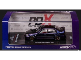 Honda Civic Ferio Si EK RHD Right Hand Drive Midnight Purple Metallic Philippine Diecast Expo 2025 Event Edition 1/64 Diecast Model Car Inno Models IN64-EKS-MP-PDX25