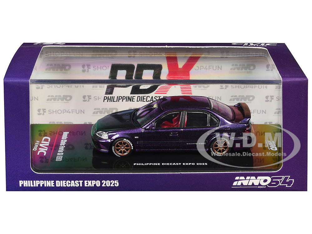 CIVIC FERIO Si PDX EXPO 2025 INNO64 限定 Honda Civic Ferio Si (EK) RHD (Right Hand Drive) Midnight Purple