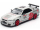 Nissan Skyline GT R R34 RHD Right Hand Drive #65 Black Crow White with Black Pinstripes Singapore Diecast Expo 2025 Event Edition 1/64 Diecast Model Car Inno Models IN64-R34-BC-SGDE25