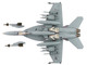Boeing F A 18E Super Hornet Fighter Aircraft 166817 VFA 136 Knighthawks USS Trumman 2024 United States Navy Air Power Series 1/72 Diecast Model Hobby Master HA5143