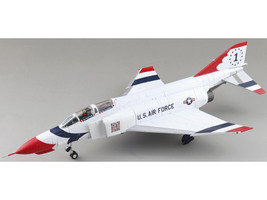 McDonnell Douglas F 4E Phantom II Fighter Bomber Aircraft Thunderbirds No 1 Plane 1973 74 Season United States Air Force Air Power Series 1/72 Diecast Model Hobby Master HA19083