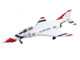 McDonnell Douglas F 4E Phantom II Fighter Bomber Aircraft Thunderbirds with Decals for No 1 to 7 planes 1973 74 Season United States Air Force Air Power Series 1/72 Diecast Model Hobby Master HA19084