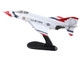 McDonnell Douglas F 4E Phantom II Fighter Bomber Aircraft Thunderbirds with Decals for No 1 to 7 planes 1973 74 Season United States Air Force Air Power Series 1/72 Diecast Model Hobby Master HA19084