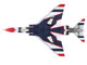 McDonnell Douglas F 4E Phantom II Fighter Bomber Aircraft Thunderbirds with Decals for No 1 to 7 planes 1973 74 Season United States Air Force Air Power Series 1/72 Diecast Model Hobby Master HA19084