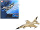 Lockheed F 16A Fighting Falcon Fighter Aircraft 85 1565 Golden Bat Viper 185 ARW Iowa ANG Squadron 50th Anniversary 2022 United States Air Force Air Power Series 1/72 Diecast Model Hobby Master HA38069