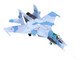 Sukhoi Su 27 Flanker B Aircraft Blue 388 Paris Air Show 1989 Soviet Air Force 1/100 Diecast Model Airplane Legion LEG-14701LC