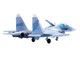 Sukhoi Su 27 Flanker B Aircraft Blue 388 Paris Air Show 1989 Soviet Air Force 1/100 Diecast Model Airplane Legion LEG-14701LC