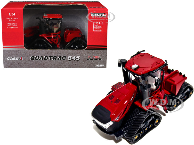 Case IH Steiger Quadtrac 645 Tractor Tracks Red Prestige Collection Series 1/64 Diecast Model ERTL TOMY 44439