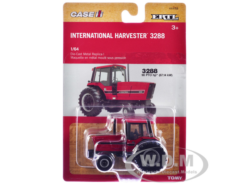 International Harvester 3288 Tractor Red 1/64 Diecast Model ERTL TOMY 44448