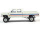 1976 Chevrolet Custom Deluxe K30 Fleetwood Pickup Truck July 4th Exclusive White with Graphics 1/64 Diecast Model Car IXO Models IA64032