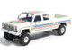1976 Chevrolet Custom Deluxe K30 Fleetwood Pickup Truck July 4th Exclusive White with Graphics 1/64 Diecast Model Car IXO Models IA64032