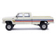 1976 Chevrolet Custom Deluxe K30 Fleetwood Pickup Truck July 4th Exclusive White with Graphics 1/64 Diecast Model Car IXO Models IA64032