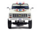 1976 Chevrolet Custom Deluxe K30 Fleetwood Pickup Truck July 4th Exclusive White with Graphics 1/64 Diecast Model Car IXO Models IA64032
