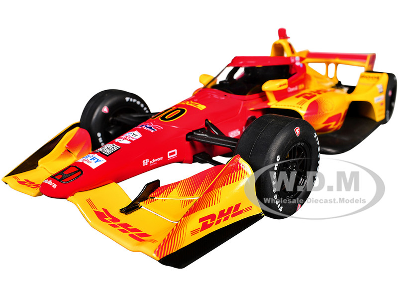 Dallara IndyCar #10 Alex Palou DHL Chip Ganassi Racing Road Course Configuration Champion NTT IndyCar Series 2025 1/18 Diecast Model Car IXO Models IND18035