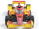 Dallara IndyCar #10 Alex Palou DHL Chip Ganassi Racing Road Course Configuration Champion NTT IndyCar Series 2025 with Trading Card 1/64 Diecast Model Car IXO Models IND64033