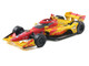 Dallara IndyCar #10 Alex Palou DHL Chip Ganassi Racing Road Course Configuration Champion NTT IndyCar Series 2025 with Trading Card 1/64 Diecast Model Car IXO Models IND64033