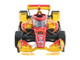 Dallara IndyCar #10 Alex Palou DHL Chip Ganassi Racing Road Course Configuration Champion NTT IndyCar Series 2025 with Trading Card 1/64 Diecast Model Car IXO Models IND64033
