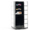 Acrylitower Showcase 24 Car Display Desktop Spinner with Cover Black Mijo Exclusives for 1/64 Scale Models MJ17032B