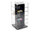 Acrylitower Showcase 24 Car Display Desktop Spinner with Cover Black Mijo Exclusives for 1/64 Scale Models MJ17032B