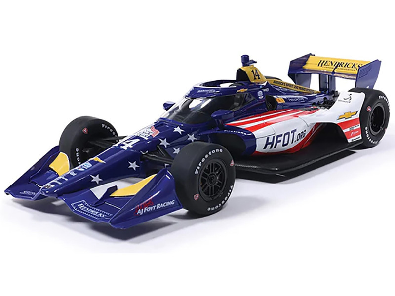 Dallara IndyCar #14 Santino Ferrucci HFOT Org AJ Foyt Racing Road Course Configuration NTT IndyCar Series 2026 1/18 Diecast Model Car IXO Models IND18044
