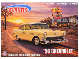 Skill 3 Model Kit 1956 Chevrolet Bel Air Route 66 1/25 Scale Model Atlantis ALM-1391