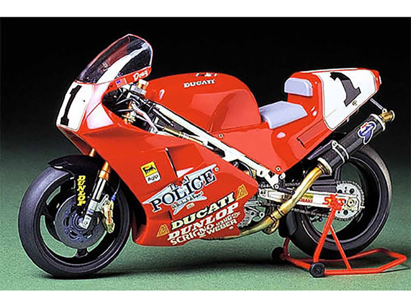 Model Kit Ducati 888 Superbike Racer Motorcycle 1/12 Scale Model Tamiya TAM-14063