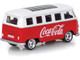 1963 Volkswagen Type 2 Van Coca Cola Red and White 1/50 Diecast Model Motor City Classics 450026