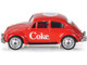 1967 Volkswagen Beetle Coca Cola Red 1/50 Diecast Model Motor City Classics 450027