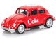 1967 Volkswagen Beetle Coca Cola Red 1/50 Diecast Model Motor City Classics 450027