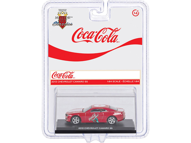2013 Chevrolet Camaro SS Coca Cola Red with White Stripes 1/64 Diecast Model Motor City Classics 450029