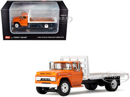GMC 4000 Flatbed Truck Omaha Orange 1/64 Diecast Model DCP/First Gear 60-2259