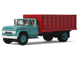 GMC 4000 Grain Truck Turquoise with Red Container 1/64 Diecast Model DCP/First Gear 60-2260