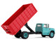GMC 4000 Grain Truck Turquoise with Red Container 1/64 Diecast Model DCP/First Gear 60-2260
