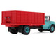 GMC 4000 Grain Truck Turquoise with Red Container 1/64 Diecast Model DCP/First Gear 60-2260