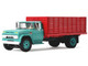 GMC 4000 Grain Truck Turquoise with Red Container 1/64 Diecast Model DCP/First Gear 60-2260 GMC 4000 Grain Truck Turquoise with Red Container 1/64 Diecast Model DCP/First Gear 60-2260