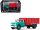 GMC 4000 Grain Truck Turquoise with Red Container 1/64 Diecast Model DCP/First Gear 60-2260 GMC 4000 Grain Truck Turquoise with Red Container 1/64 Diecast Model DCP/First Gear 60-2260