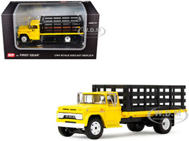 GMC 4000 Stake Truck Bright Yellow 1/64 Diecast Model DCP/First Gear 60-2261