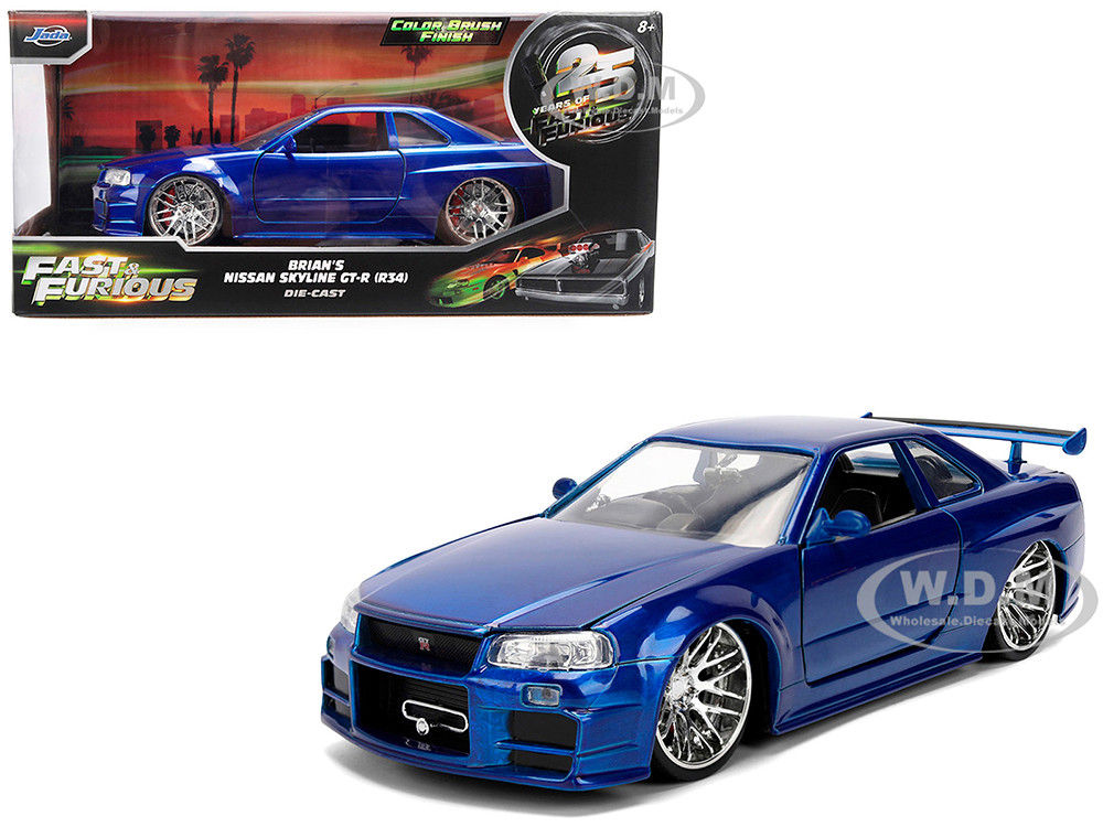 Brian's Nissan Skyline GT-R (R34) RHD (Right Hand Drive) Blue