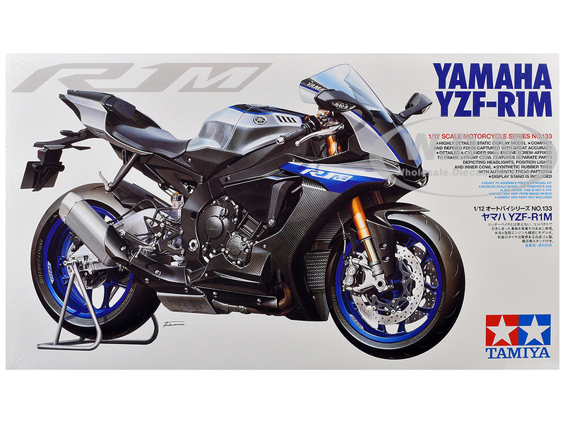 Model Kit Yamaha YZF R1M Motorcycle 1/12 Scale Model Tamiya TAM-14133