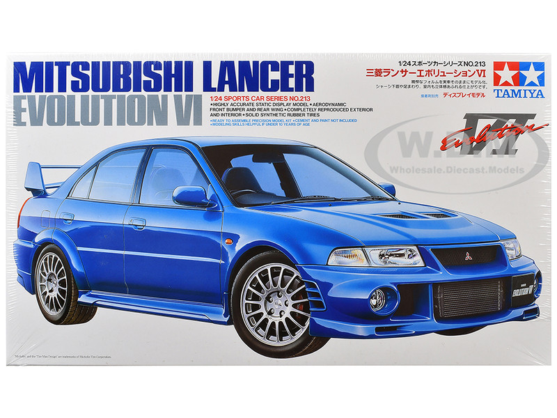 Model Kit Mitsubishi Lancer Evolution VI 1/24 Scale Model Tamiya TAM-24213