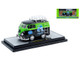 1960 Volkswagen Delivery Van EMPI Equipped Black and Green Metallic with Roof Rack and Ladder Limited Edition to 4050 pieces Worldwide 1/24 Diecast Model Car M2 Machines 40300-141A