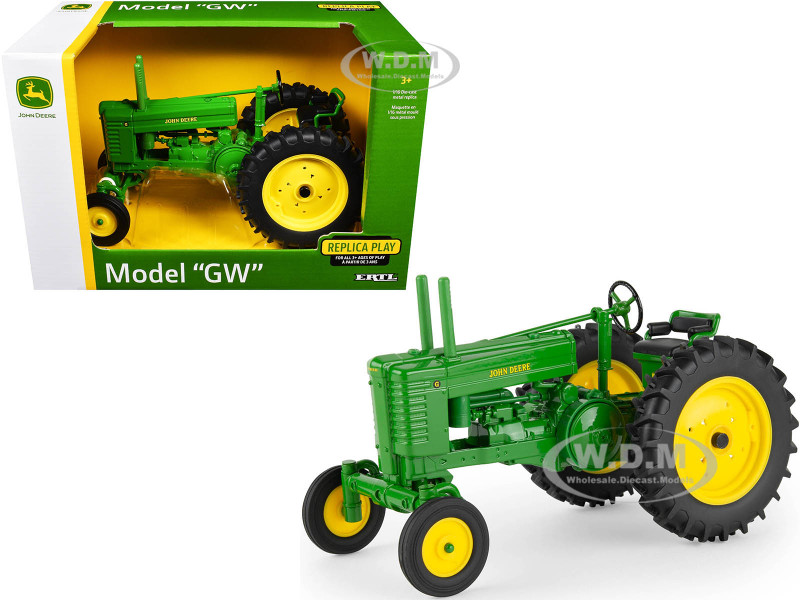 John Deere Model GW Tractor Green Replica Play Series 1/16 Diecast Model ERTL TOMY 45986