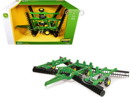 John Deere 637 Flex Fold Disk Green Replica Play Series 1/16 Diecast Model ERTL TOMY 45987