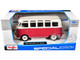 Volkswagen Samba Bus Red 1/25 Diecast Model Car Maisto 31956