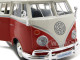 Volkswagen Samba Bus Red 1/25 Diecast Model Car Maisto 31956